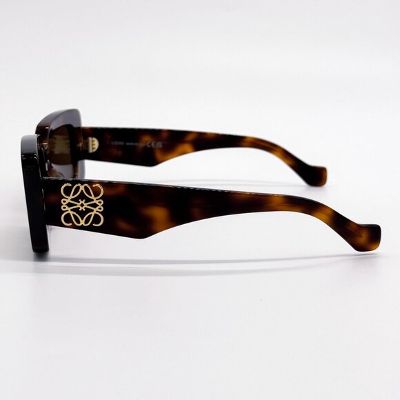 NEW LW40102F 52E, LOEWE SQUARE HAVANA BROWN SUNGLASSES LOEWE - Picture 8 of 12